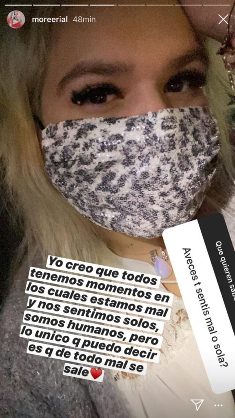 Morena Rial reivindicó su soltería con una contundente frase: "De todo mal se sale"