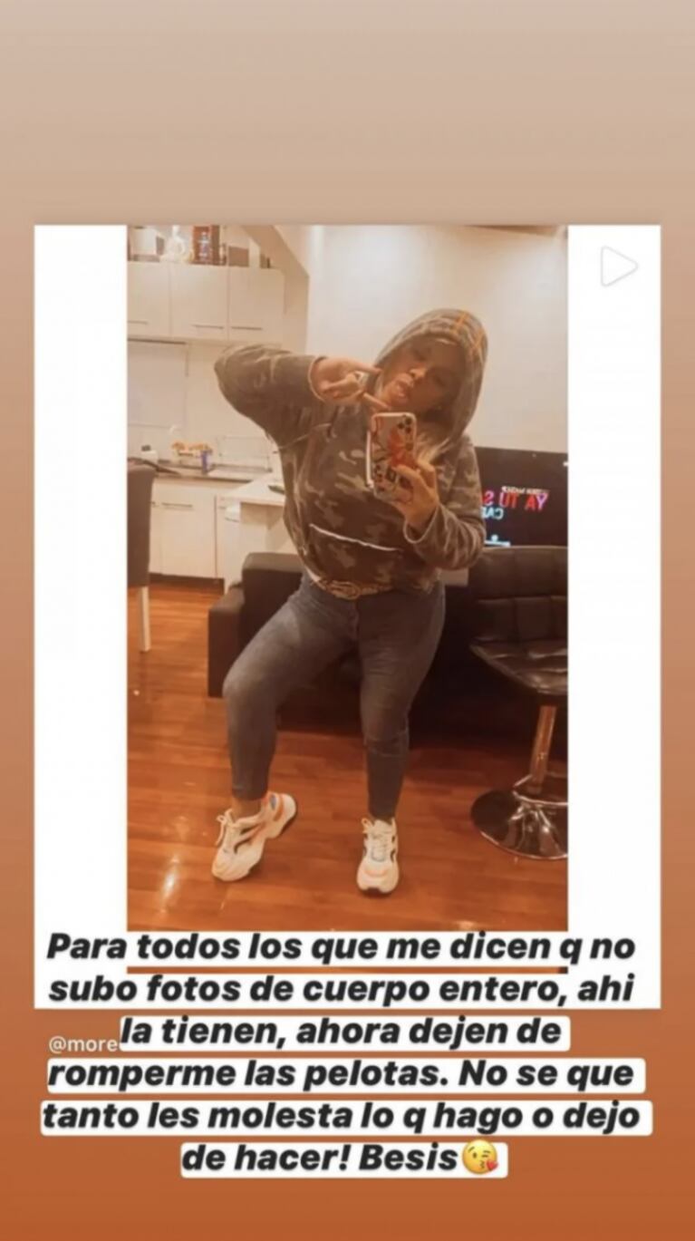 Morena Rial, sacada contra los que la acusan de no mostrar su "cuerpo entero": "Dejen de romperme las pelotas"