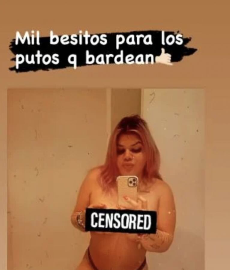 Morena Rial se sacó contra quienes criticaron sus nuevas lolas: "Mil besitos para los put... que bardean"