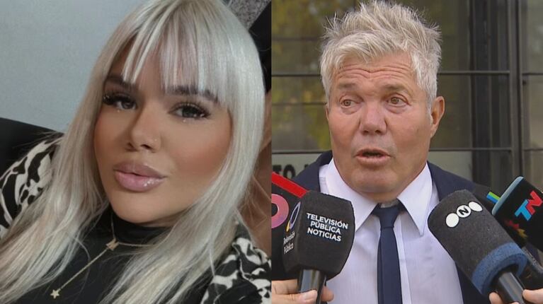 Morena Rial y su abogado Fernando Burlando. (Foto: Instagram / moreerial / Captura TN)