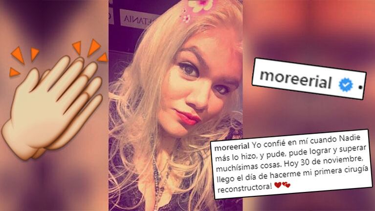 Morena Rial y una gran noticia.