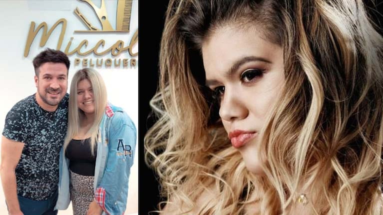 Morena se cambió el look antes de bailar la salsa de a tres con Charlotte Caniggia.