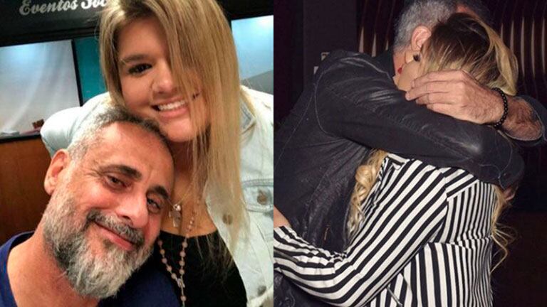 Morena y Jorge Rial