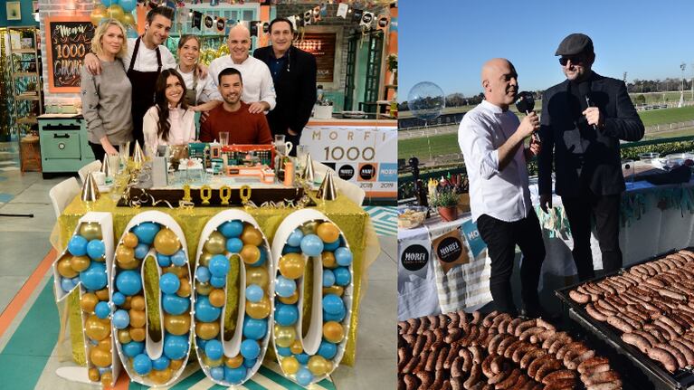Morfi cumplió mil programas y lo festejó a lo grande.