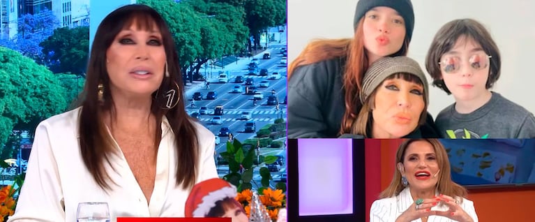 Moria Casán anunció la separación menos pensada de dos famosos en plena Navidad (captura de eltrece)