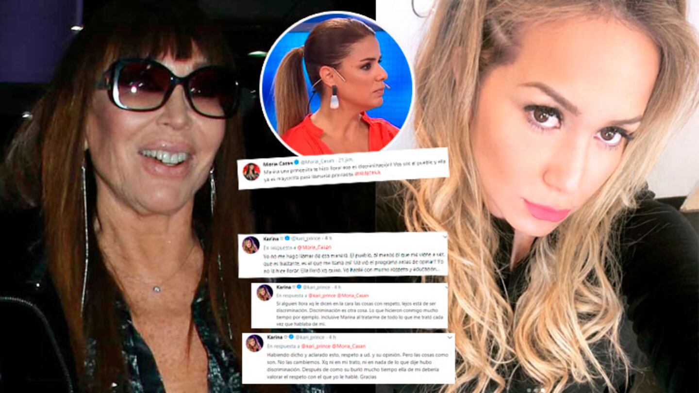 Moria Casán bancó a Marina Calabró en su cruce con La Princesita ¡y Karina le contestó sin filtro!