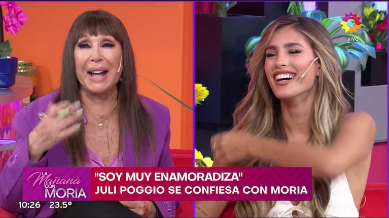 Moria Casán con Julieta Poggio.