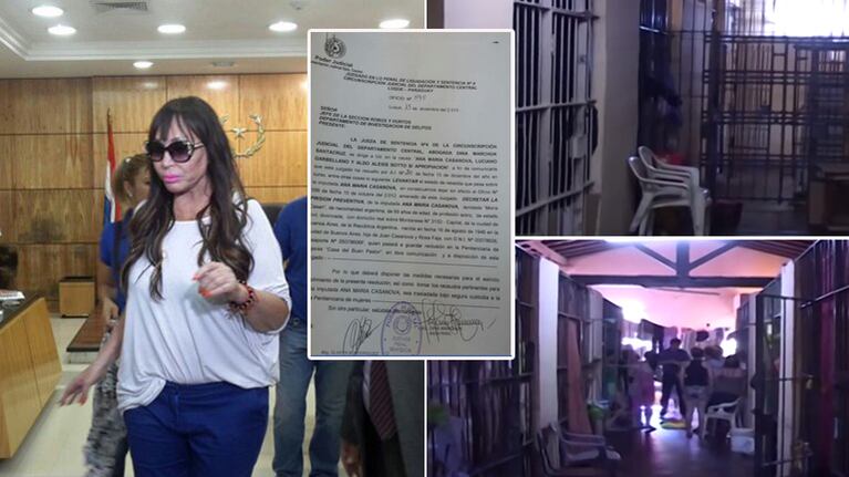 Moria Casán, con prisión preventiva en Paraguay. (Fotos: ABC.com y Twitter)