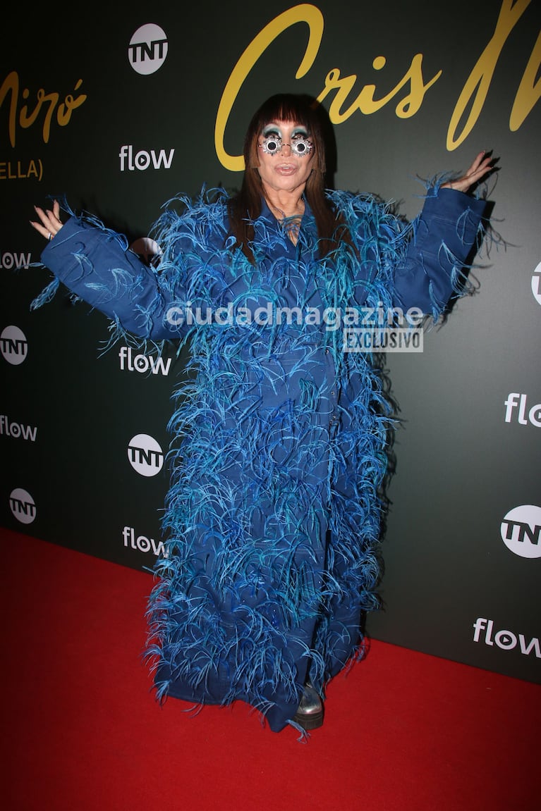 Moria Casán en el estreno de la serie de Cris Miró (Foto: Movilpress).