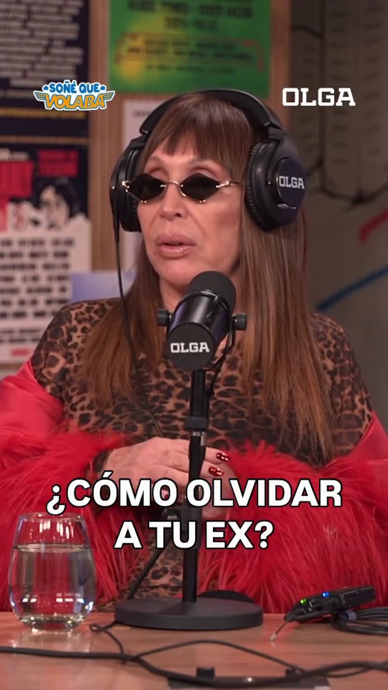 Moria Casán en su visita al streaming Soñé que Volaba (Foto: captura de Olga).