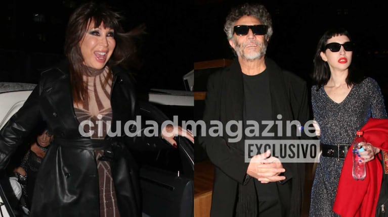 Moria Casán, Fito Páez y Sofía Gala Castiglione (Fotos: Movilpress)