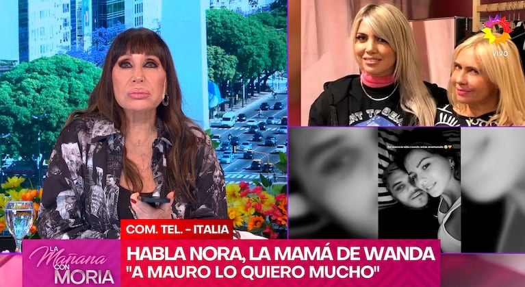 Moria Casán frenó a Nora Colosimo tras decir que Mauro Icardi no ama a la China Suárez