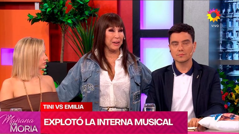 Moria Casán fulminó a Emilia Mernes y la rebautizó con un picante apodo (captura de eltrece)