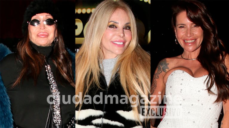Moria Casán, Graciela Alfano y Florencia Peña en el Circo Rodas (Fotos: Movilpress).