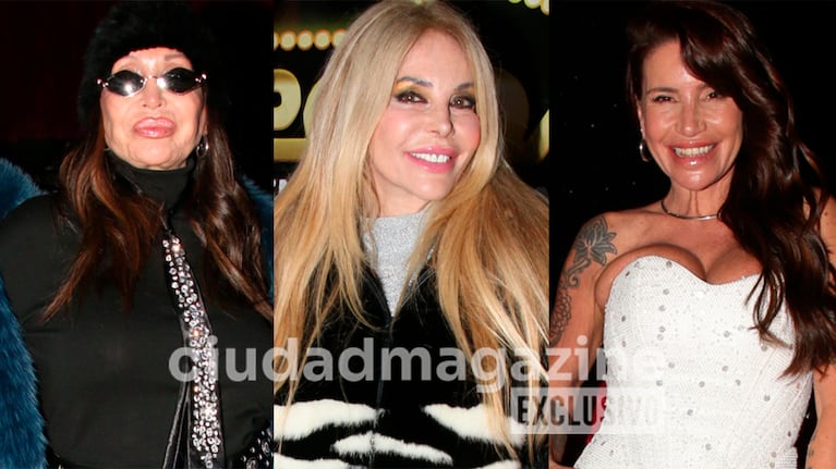 Moria Casán, Graciela Alfano y Florencia Peña en el Circo Rodas (Fotos: Movilpress).