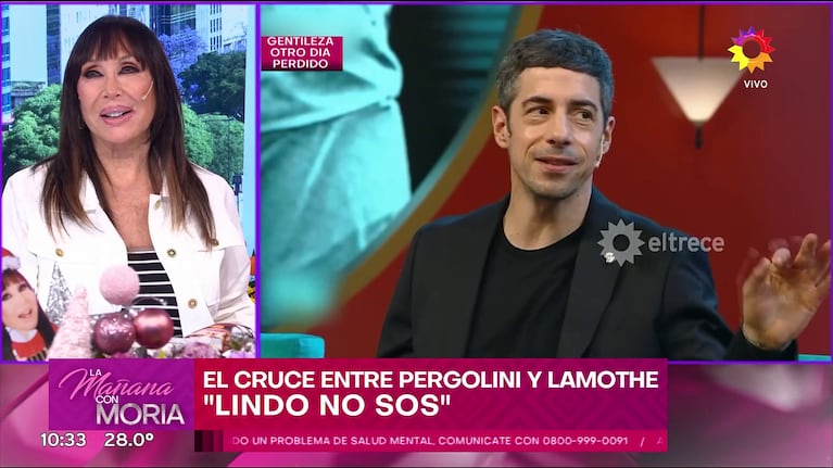 Moria Casán habló de Esteban Lamothe en La Mañana con Moria (Foto: captura de eltrece).