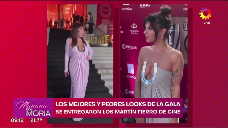 Moria Casán habló del look de Gimena Accardi (Foto: captura de eltrece).