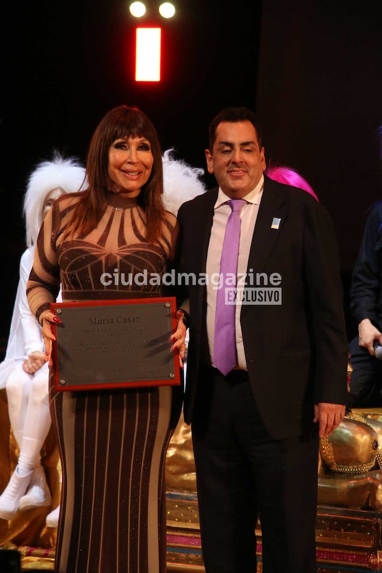 Moria Casán, homenajeada en el Palacio Libertad (Foto: Movilpress)