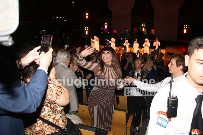 Moria Casán, homenajeada en el Palacio Libertad (Foto: Movilpress)