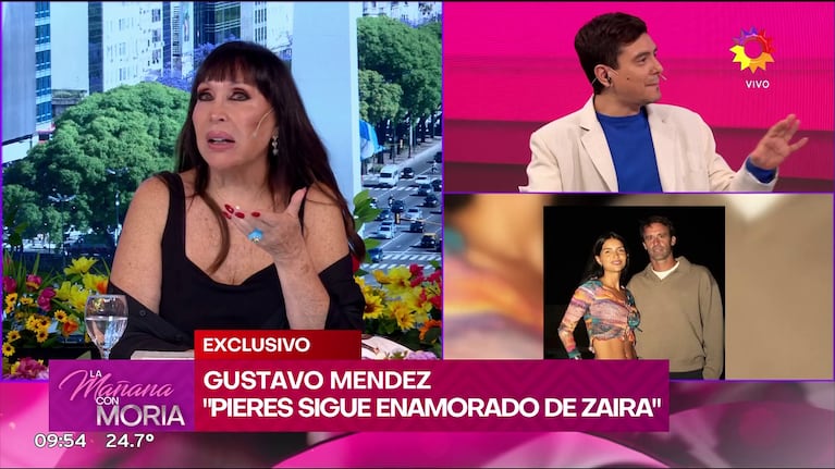 Moria Casán impactada con el affaire de Facundo Pieres y Cande Tinelli (Foto: captura de eltrece).