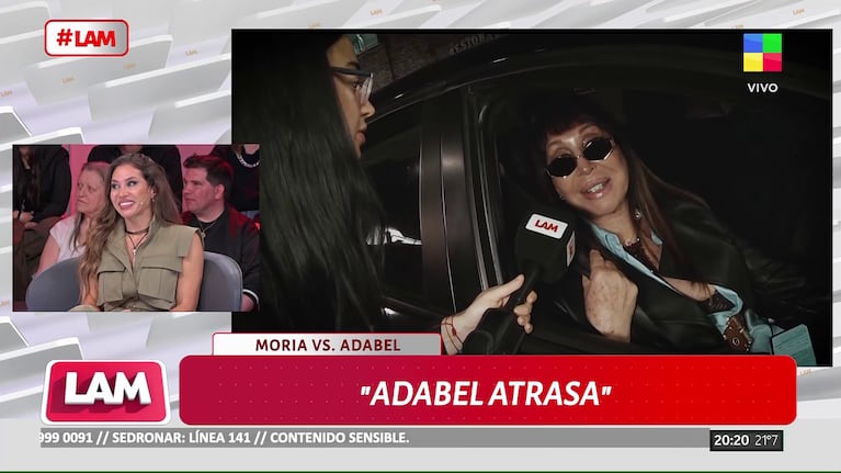 Moria Casán le respondió a Adabel Guerrero. Foto: Capturas (América)