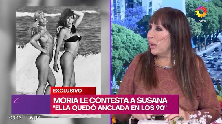Moria Casán le respondió a Susana Giménez y no se guardó nada (Captura: eltrece)