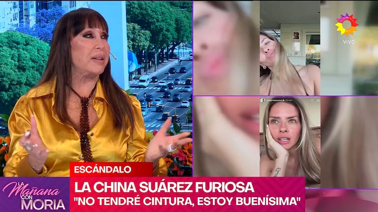 Moria Casán opinó fuerte sobre las críticas al cuerpo de la China Suárez y generó polémica