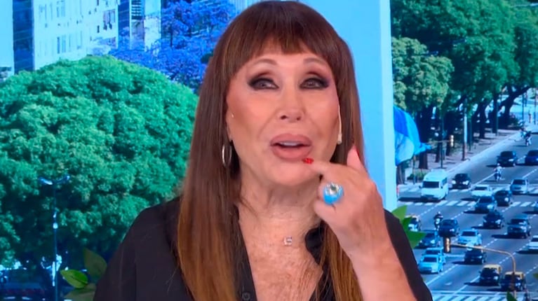 Moria Casán opinó sin filtro sobre la nueva dentadura de Maxi López (captura de eltrece)
