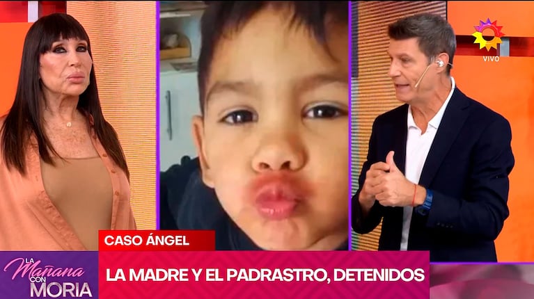 Moria Casán reaccionó con horror a los datos preliminares de la autopsia de Ángel, de 4 años (captura de eltrece)