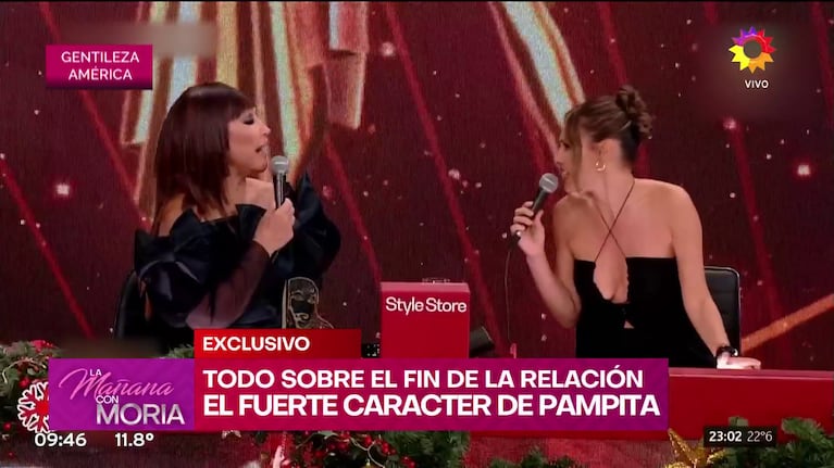 Moria Casán recordó su cruce con Pampita en el Bailando (Foto: captura de eltrece).