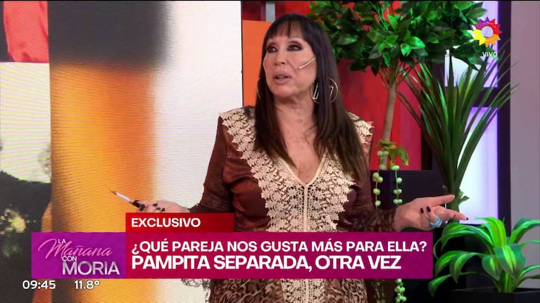 Moria Casán recordó su cruce con Pampita en el Bailando (Foto: captura de eltrece).