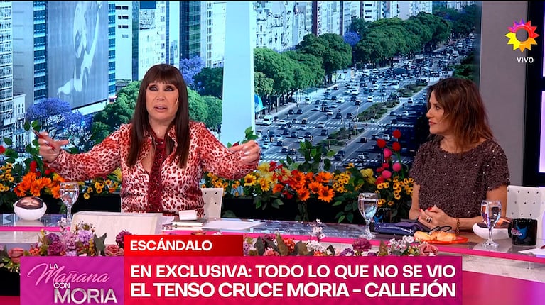 Moria Casán se hartó de María Fernanda Callejón y la ubicó en vivo (Foto: eltrece)