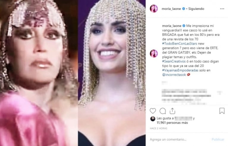 Moria Casán se metió en la polémica, luego de que Lali Espósito fuera acusada de plagiar a Jennifer López 