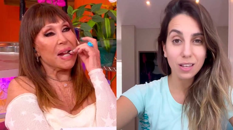 Moria Casán y Cinthia Fernández (Fotos: capturas eltrece y América TV)
