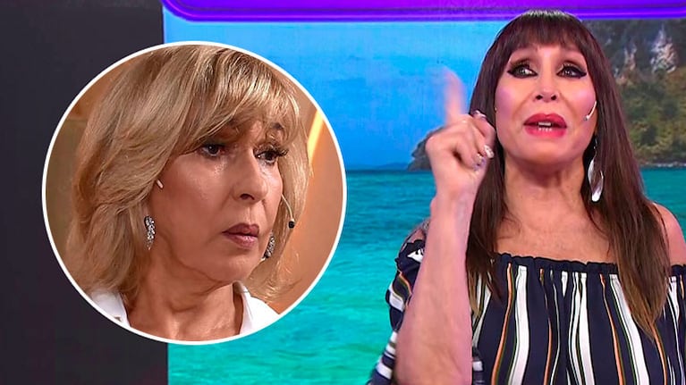Moria Casán y Georgina Barbarossa (Fotos: captuas América TV y Telefe)