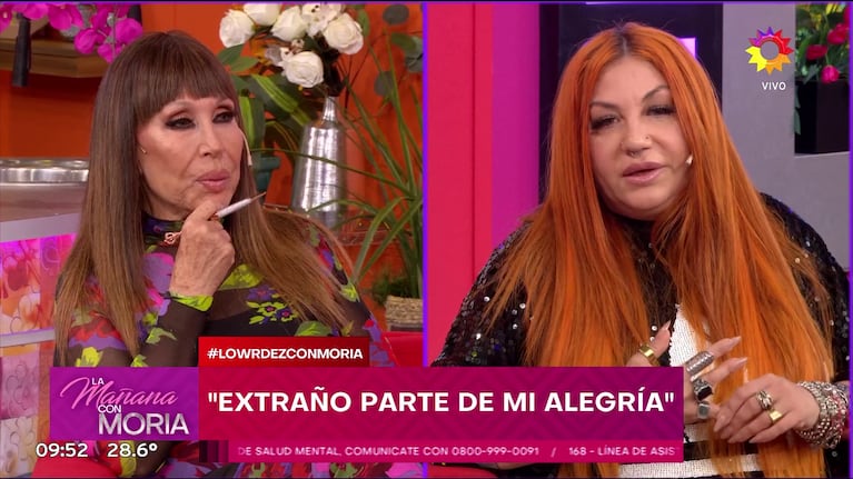 Moria Casán y Lourdez Fernández en La Mañana con Moria.