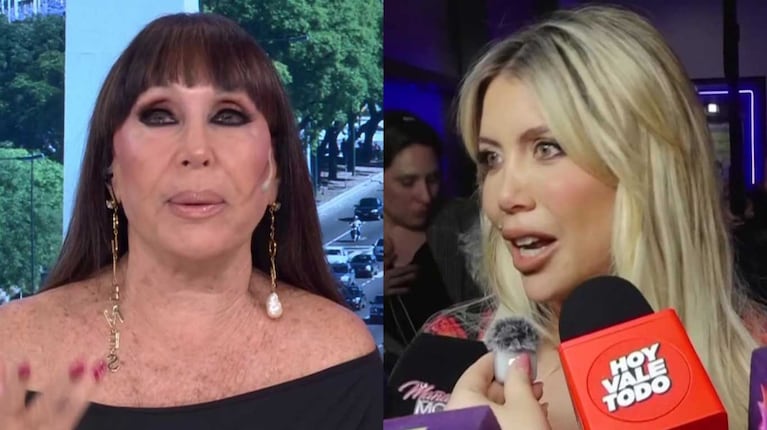Moria Casán y Wanda Nara (Fotos: capturas eltrece)