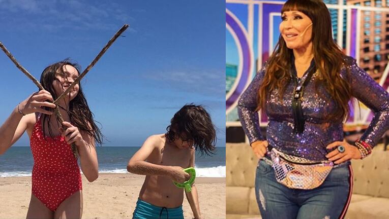Moria cuida a sus nietos mientras Sofía está de viaje.