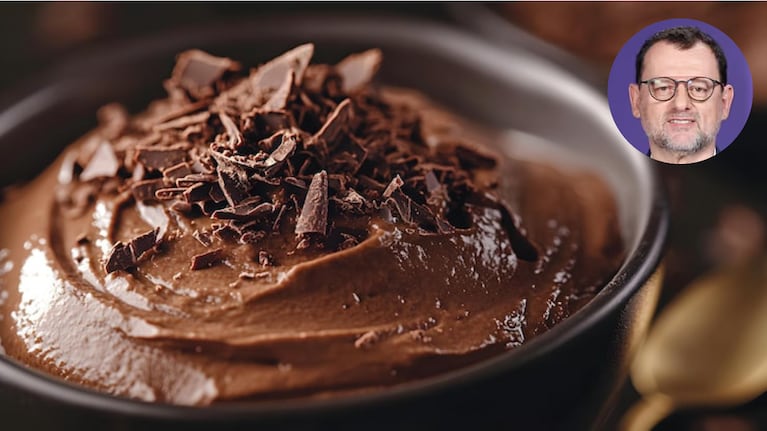 Mousse de chocolate, por Cristophe Krywonis. Foto: montaje