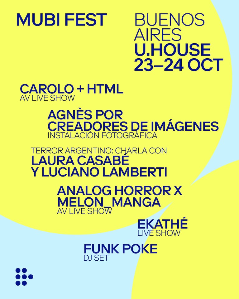 MUBI Fest Buenos Aires 2026: programación completa, películas, horarios y actividades gratuitas