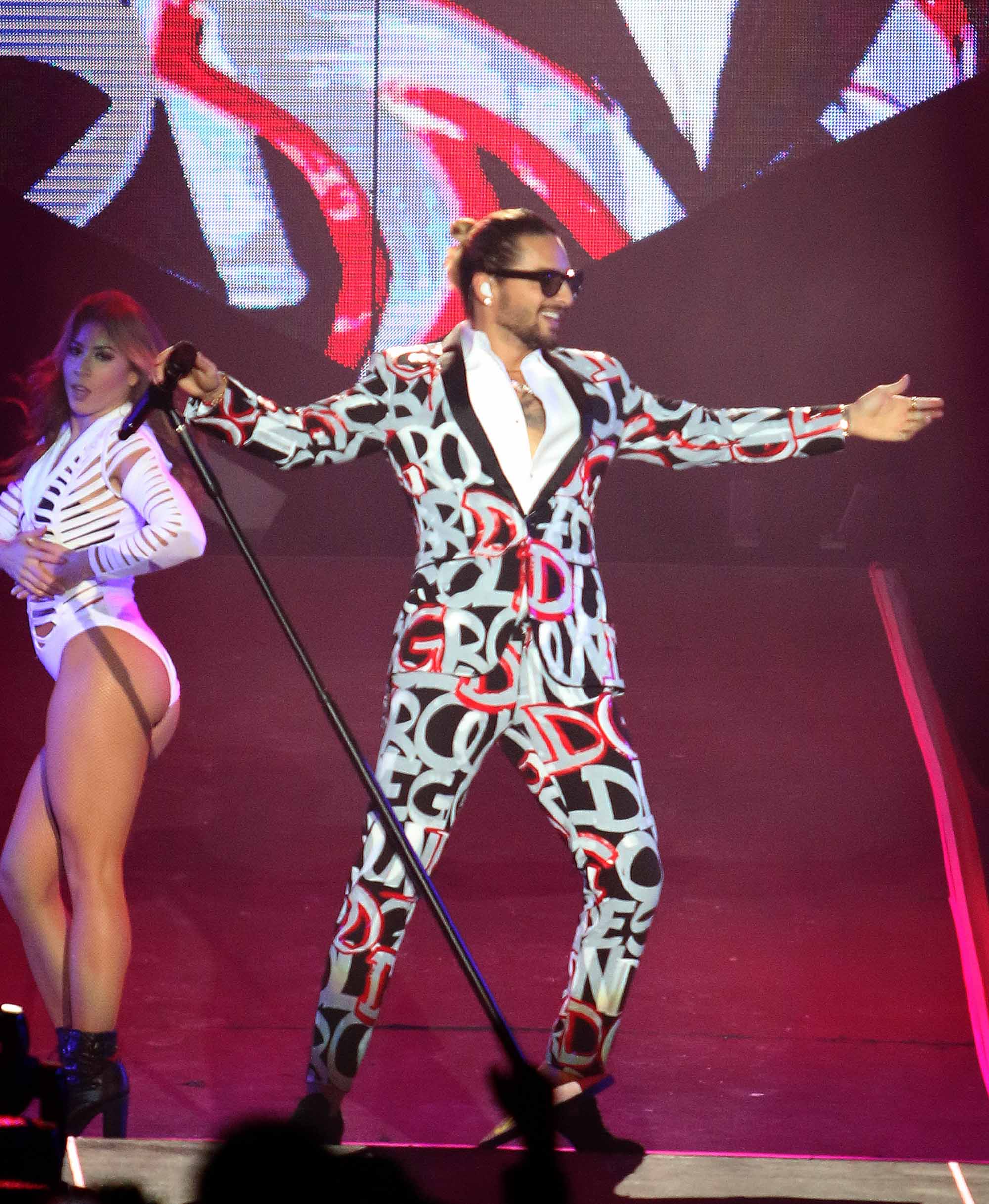 Muchos famosos en el show de Maluma en el Hipódromo de Palermo. (Foto: Movilpress)