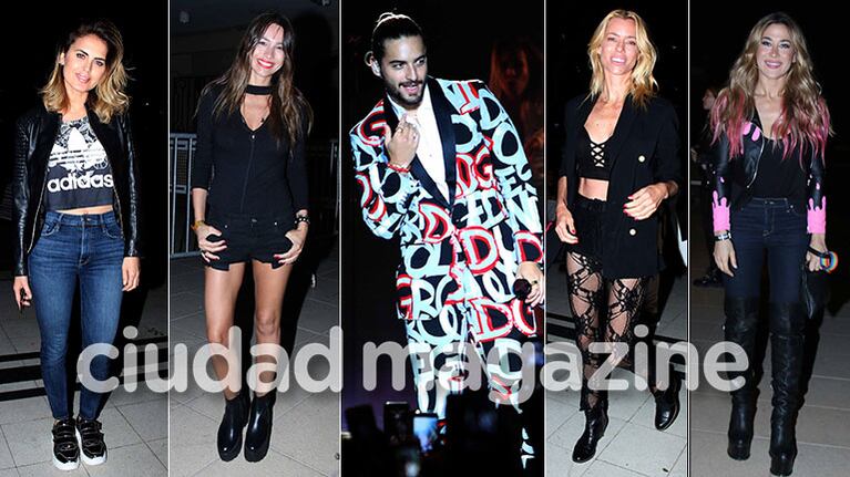 Muchos famosos en el show de Maluma en el Hipódromo de Palermo. (Foto: Movilpress)