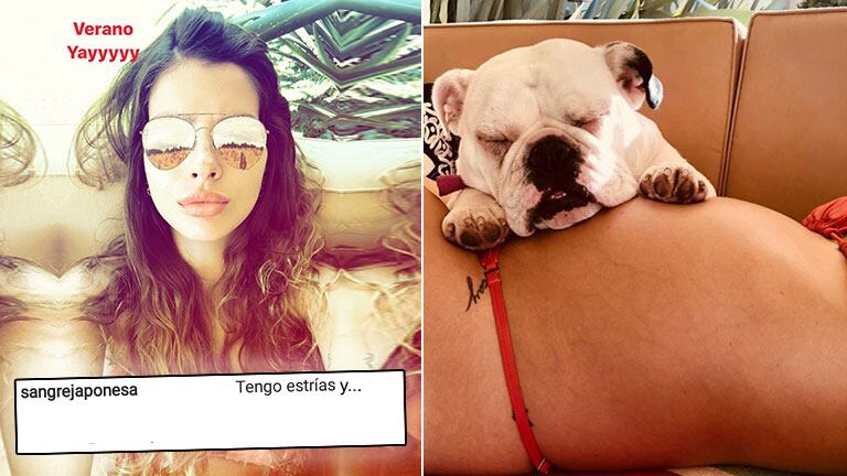¡Mujer real! China Suárez, tierna foto de su panza embarazada y fuerte mensaje contra las críticas: