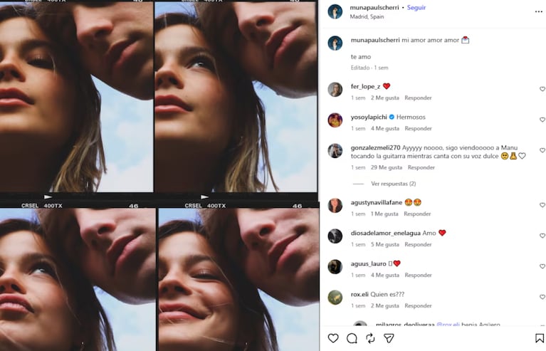 Muna Pauls Cherri presentó a su novio: las fotos de la hija de Agustina Cherri y Gastón Pauls | Créditos: Instagram @munapaulscherri