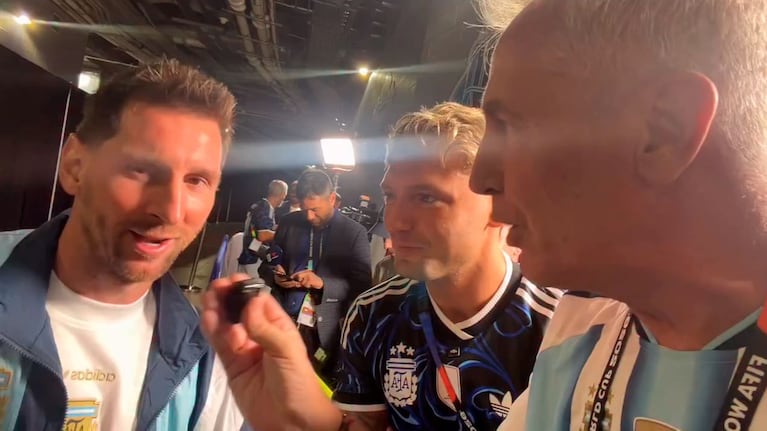 Mundial 2026: el error de Marley durante una entrevista con Lionel Messi (Foto de Telefe e Instagram)