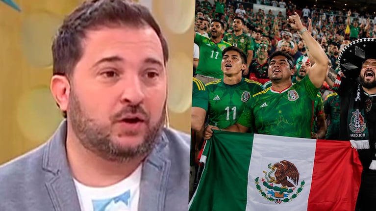 Mundial 2026: la letal crítica de Diego Brancatelli a la hinchada mexicana (Captura de Telefe e IA)