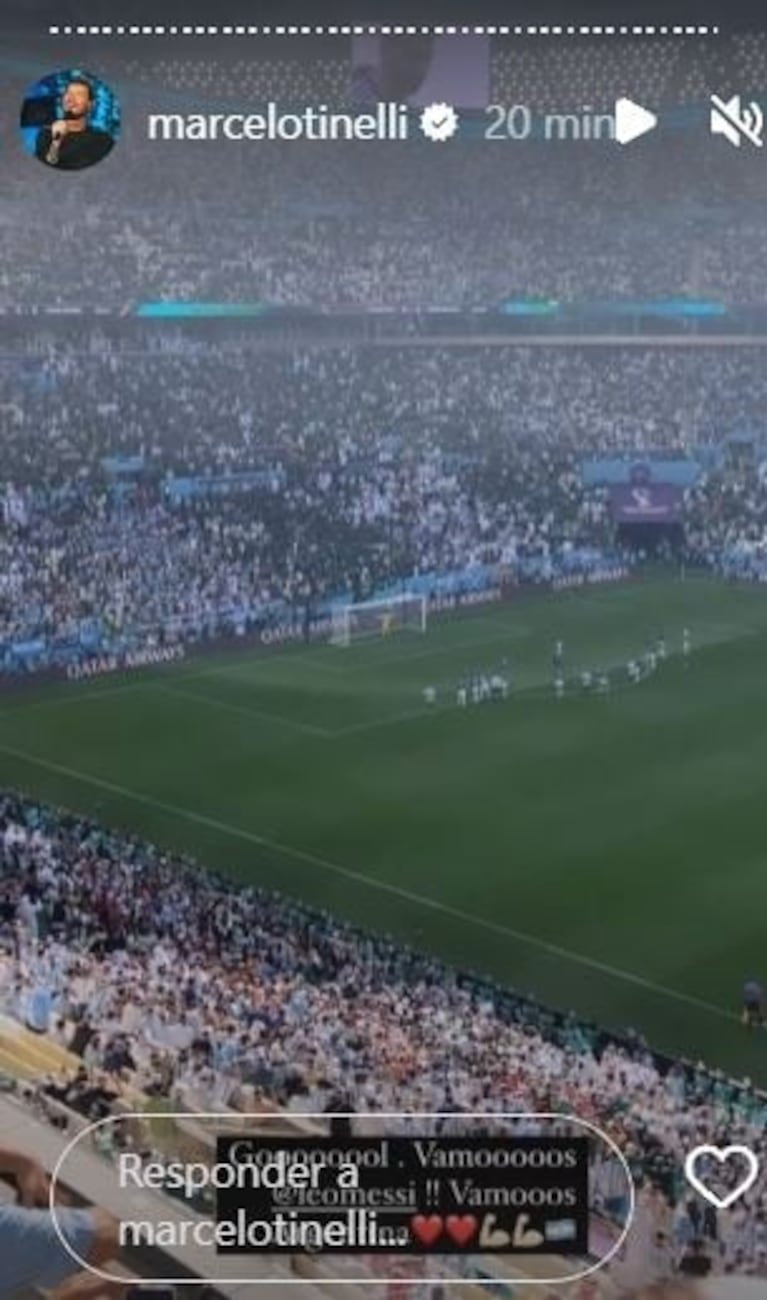 Mundial de Qatar 2022: así vivieron los famosos el primer partido de Argentina contra Arabia Saudita