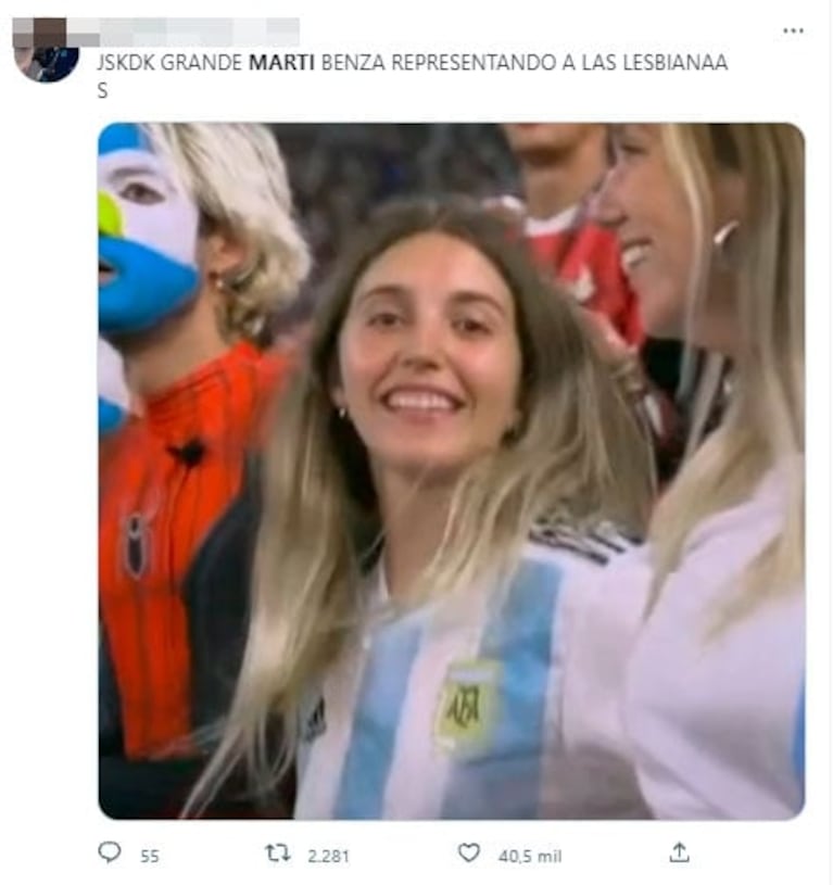 Mundial Qatar 2022: el video viral de la youtuber Marti Benza en pleno partido de Argentina y Polonia que revolucionó las redes