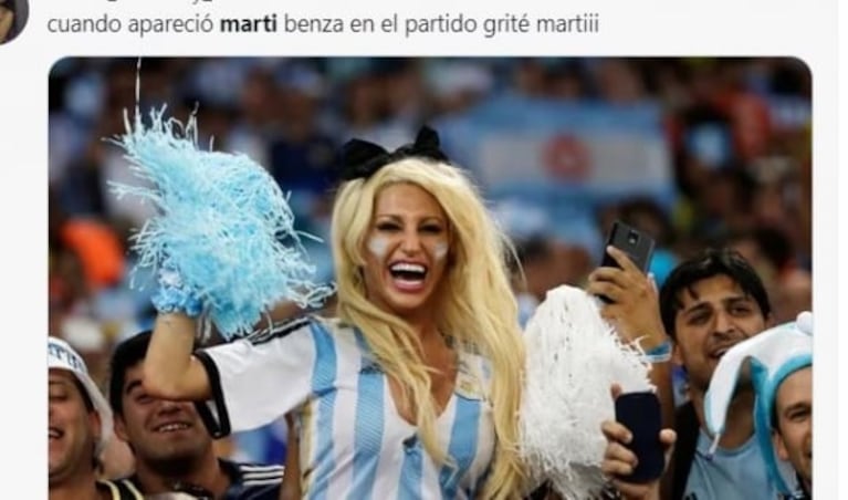 Mundial Qatar 2022: el video viral de la youtuber Marti Benza en pleno partido de Argentina y Polonia que revolucionó las redes