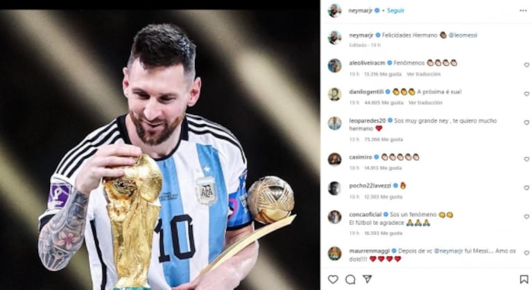 Mundial Qatar 2022: los famosos internacionales que festejaron la victoria de Argentina frente a Francia